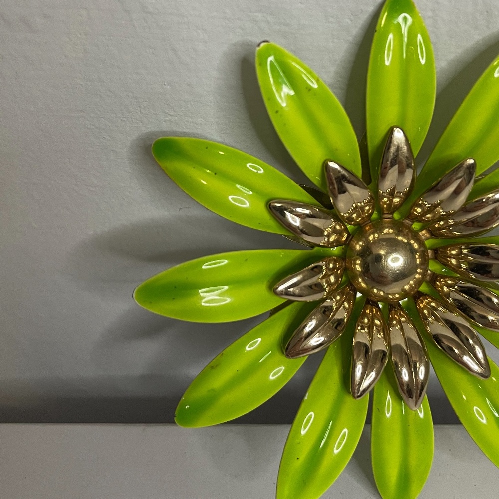 Hp Sixties Mod Chartreuse Lime Green Metallic Dai… - image 5